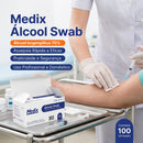 Álcool Swab 100un - Medix