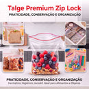 Saco Com Fecho Zip Lock Hermético N07 14x20cm 100un - Talge