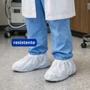 Sapatilha Propé Descartável 100 Unidades TNT Sanfonada Com Elástico Marca Dr. Luvas