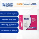 Agulha Descartável Para Caneta de Insulina 4x0,23mm 32G 100un - Medix