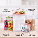 Saco Com Fecho Zip Lock Hermético N07 14x20cm 100un - Talge