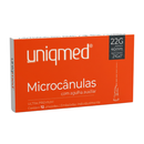 Microcanulas 40x0,70mm Com Agulha Auxiliar 21G 12un - Uniqmed