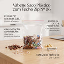 Saco Plastico Zip N06 12x17,3cm 50un - Vabene