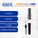 Agulha Para Coleta de Sangue à Vácuo 25x0,7mm 22G 100un - Wiltex