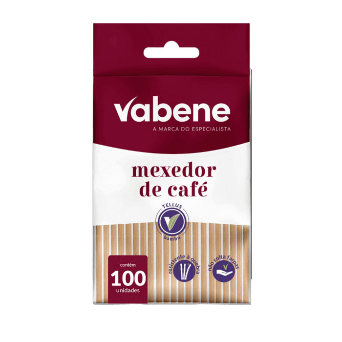 Mexedor de Café Bambu 11cm 100un - Vabene