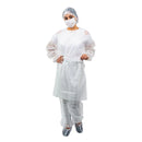 Avental Descartável Branco Manga Longa 30G 10un - Dejamaro