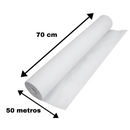 Lençol de Papel 100% Celulose 70cm x 50m 10 Rolos - Mandypel