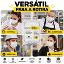 Máscara Cirúrgica Tripla Branca Com Elástico 50un - Descarbox