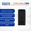 Dispenser Para Sabonete Líquido Ácool Gel 800ml Preto New Classic - Nobre