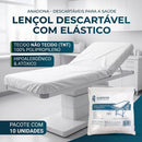 Lençol Descartável Com Elástico Branco - Anadona