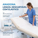 Lençol Descartável Com Elástico Branco - Anadona