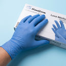 Luva de Procedimento Nitrílica Azul Sem Pó - Handform