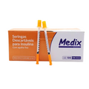 Seringa de Insulina 1ml Com Agulha 8x0,30mm 1un - Medix