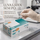 Luva de procedimento Látex Sem Pó 100un - Soft Aid