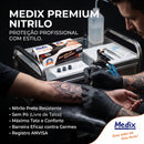 Luva de Procedimento Nitrílica Preta Sem Pó 100un - Medix