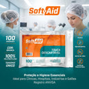 Touca Descartável TNT Com Elastico Branca 100un - Soft Aid