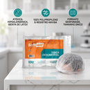 Touca Descartável TNT Com Elastico Branca 100un - Soft Aid