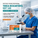 Touca Descartável TNT Com Elastico Branca 100un - Soft Aid