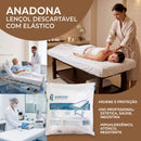 Lençol Descartável Com Elástico Branco - Anadona