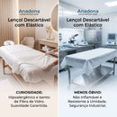 Lençol Descartável Com Elástico Branco - Anadona