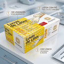 Luva de Procedimento Látex Branca Com Pó 100un - Descarpack