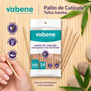 Palito de Cutícula Unha Chanfrado e Pontudo 100un - Vabene