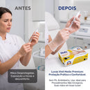Luva de Procedimento Vinil Sem Pó 100un - Medix